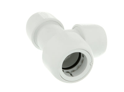 Hep2O Plastic Push-Fit Reducing Tee White 15mm x 10mm x 10mm HD14/15W-Wavin Uk Ltd (Via Nmbs)-Oceanair