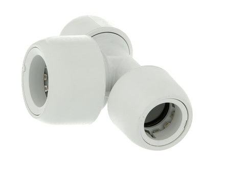 Hep2O Plastic Push-Fit Reducing Tee White 15mm x 15mm x 22mm HD18/22W-Wavin Uk Ltd (Via Nmbs)-Oceanair