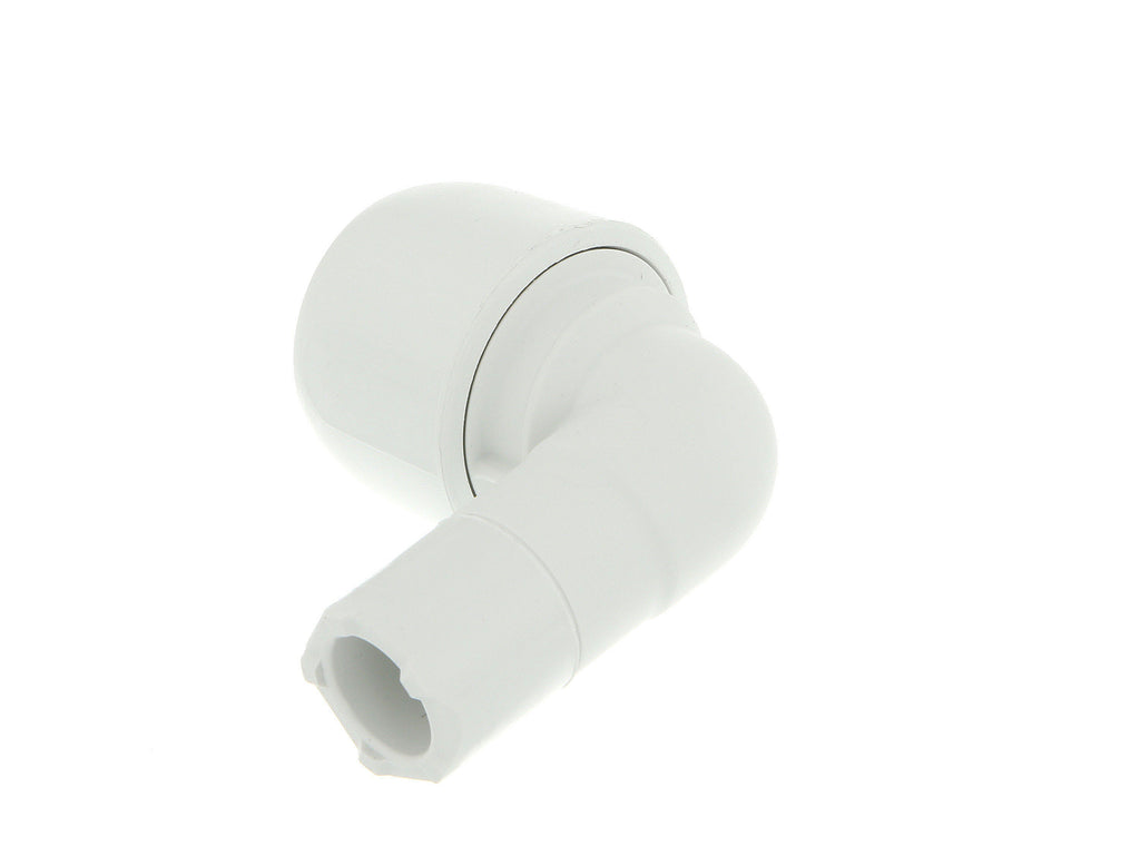 Hep2O Plastic 90° Spigot Elbow Single Socket 10mm White-Wavin Uk Ltd (Via Nmbs)-Oceanair