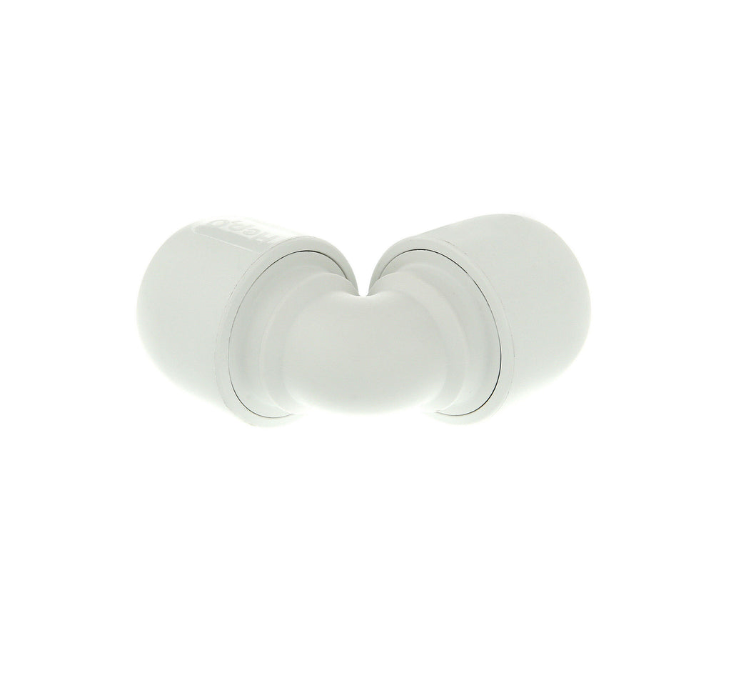 Hep2O Plastic Push-Fit Equal 90° Elbow 15mm White-Wavin Uk Ltd (Via Nmbs)-Oceanair