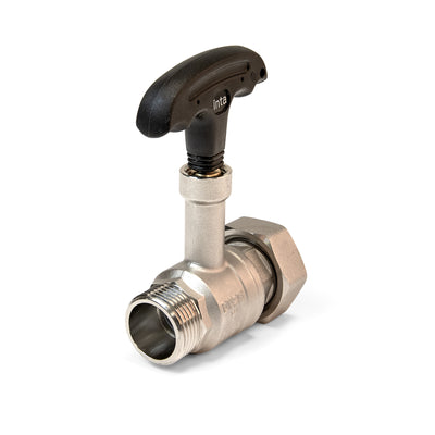 Inta 1 1/4" Female Swivel X 1" Male Flat Face Extended Heat Pump Ball Valve HPBV114-Intatec-Oceanair