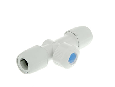 Hep2O Plastic Push-Fit Shut Off Valve Hot/Cold 15mm White HX37/15W