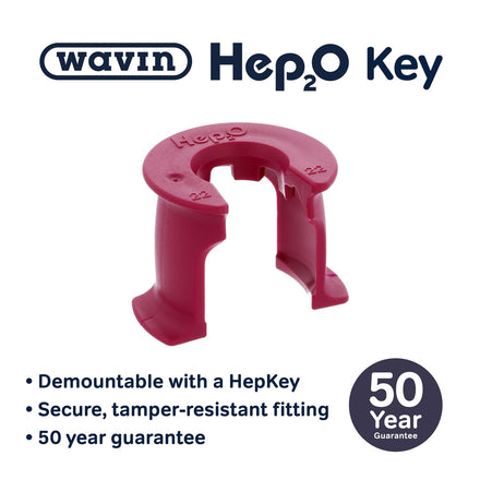 Hep2O HepKey Plus Demounting Tool 22mm Red HX79/22W-Wavin Uk Ltd (Via Nmbs)-Oceanair