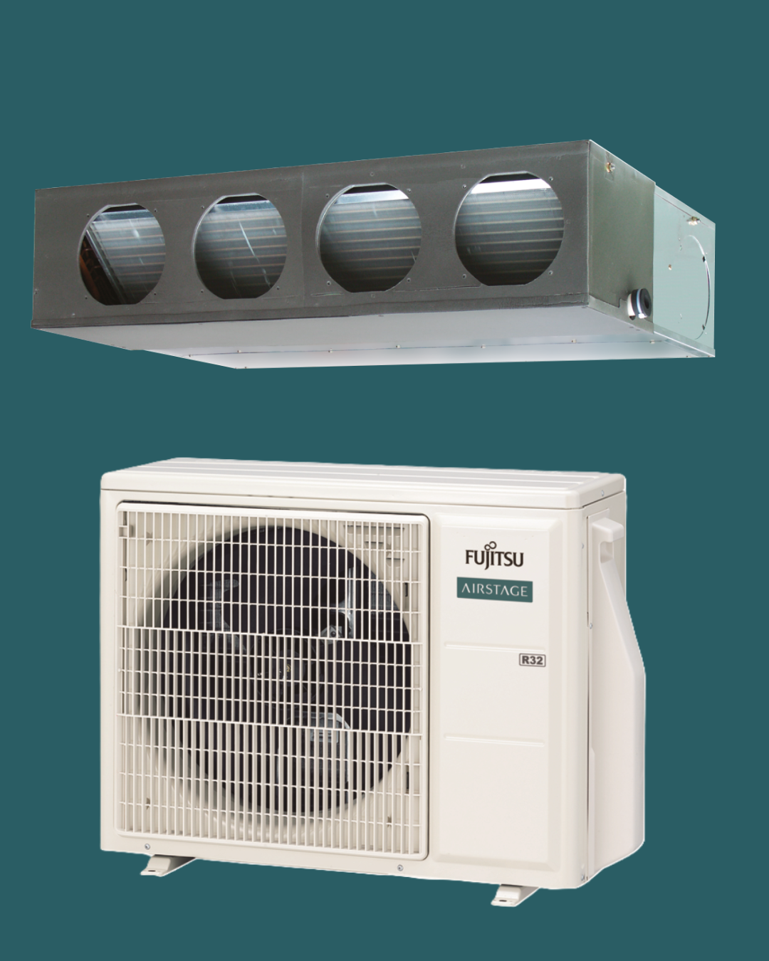 Fujitsu Airstage Standard Medium Static Pressure Duct - R32-Fujitsu Airstage-Oceanair