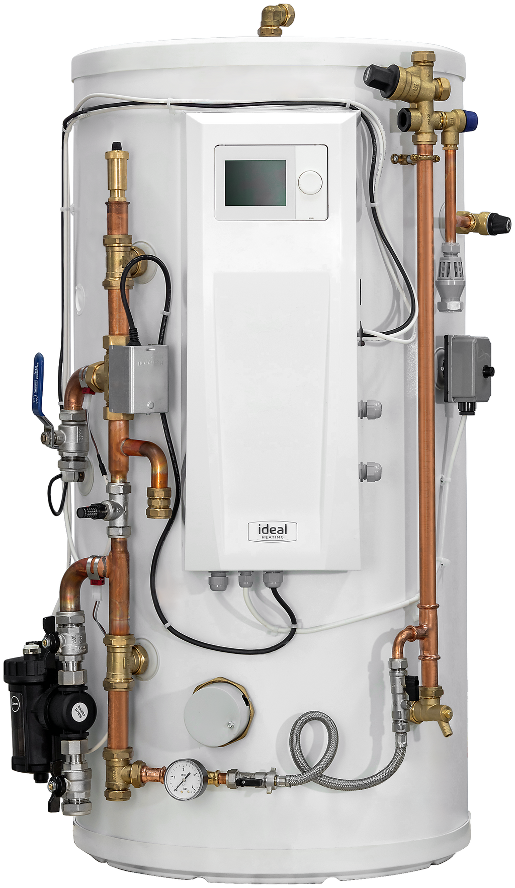Ideal Logic Air DHW Pre-Plumbed Slimline Cylinder 180L 1 Zone 236204-Ideal Boilers Limited-Oceanair