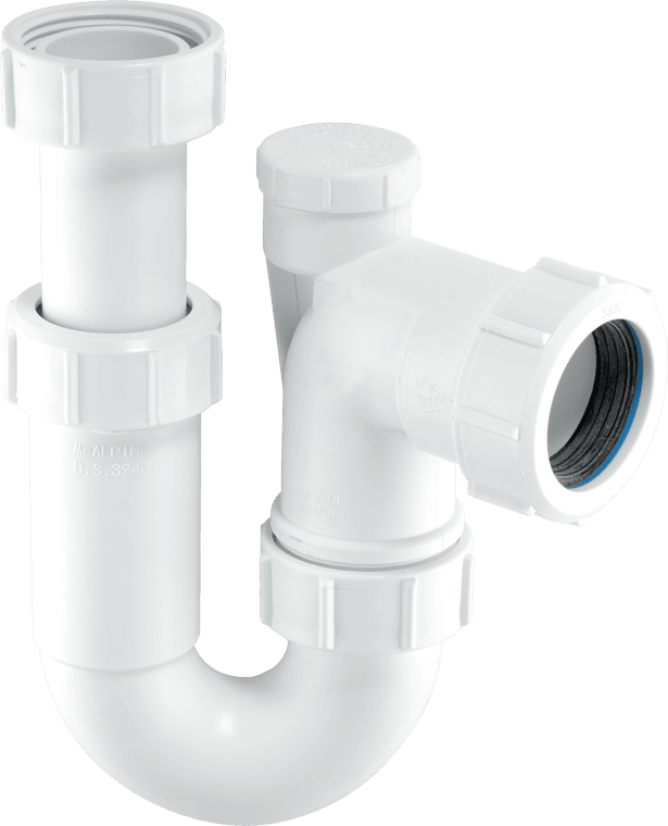 McAlpine Adjustable Inlet Tubular Swivel Anti-Syphon P Trap 32mm ASA10V