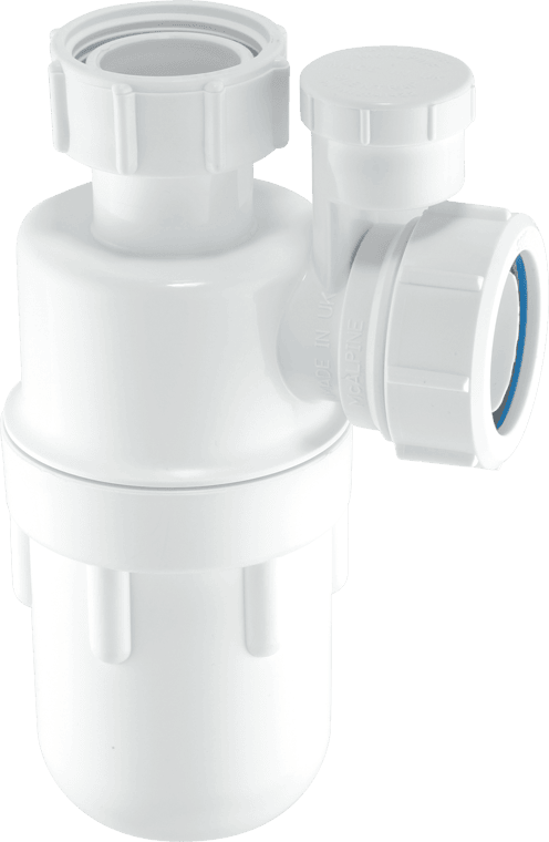 Mini Split Anti Syphon McAlpine Anti-Syphon Bottle Trap White 1 1/4