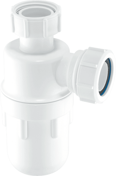 McAlpine C10 Bottle Trap White 40mm