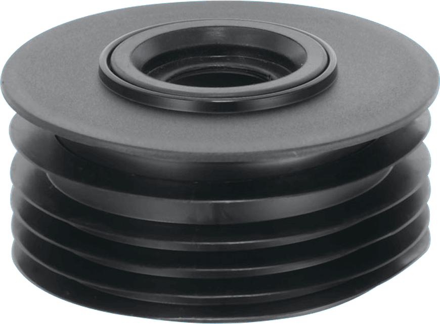 McAlpine DC2-BL Black Drain Reducer Connector 110mm X 1 1/4" & 1 1/2"