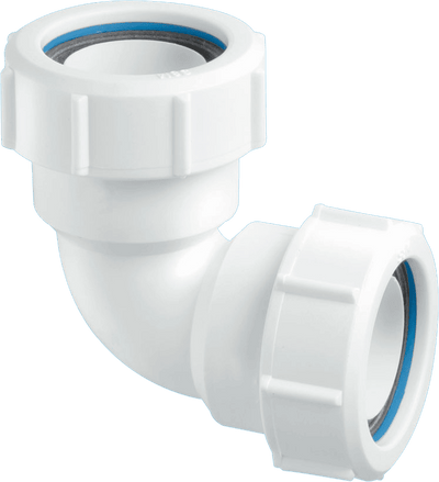 McAlpine MZ4 2" 90 Degree Multifit Bend White 50mm-Mcalpine & C0 Ltd-Oceanair