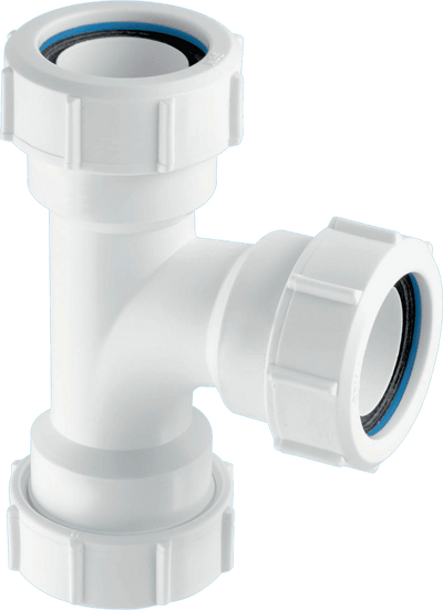 McAlpine Multifit Swept Tee 1 1/2" White V1M-Mcalpine & C0 Ltd-Oceanair