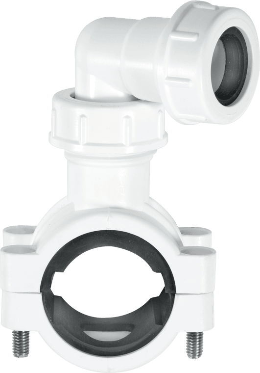 McAlpine Pipe Clamp 19/23mm White CLAMP1WH