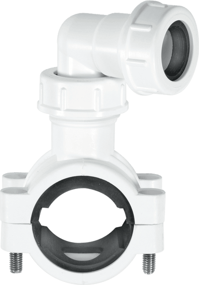 McAlpine Pipe Clamp 19/23mm White CLAMP1WH