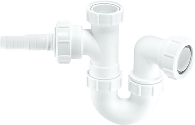 McAlpine Single Appliance Sink Trap White 40mm WM2