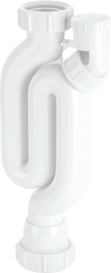 McAlpine Straight Through Anti-Syphon Pedestal Trap 1 1/4" White X10V-Mcalpine & C0 Ltd-Oceanair