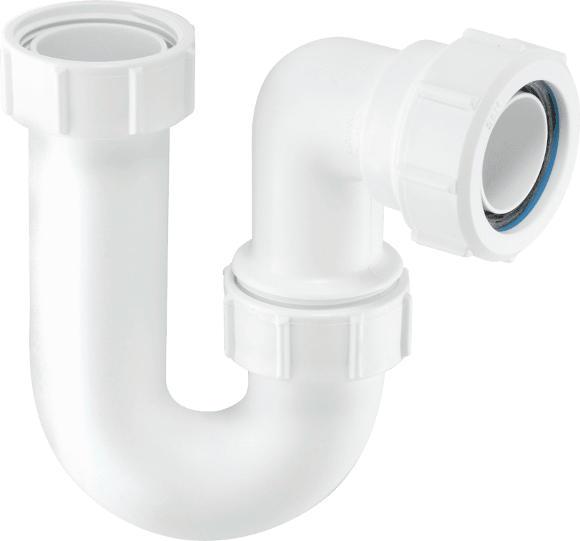 McAlpine Swivel P Trap White 40mm SC10