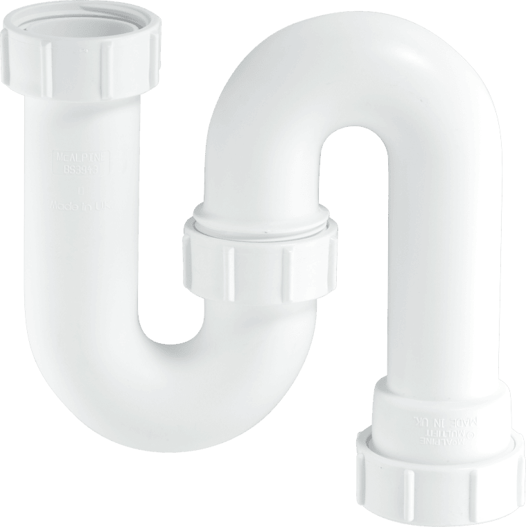 McAlpine Swivel S Trap White 40mm SD10