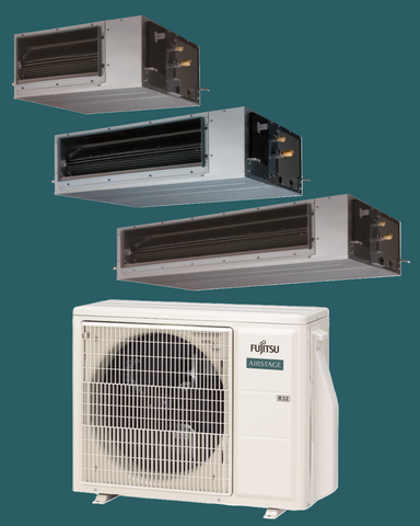Fujitsu Airstage Standard Medium Static Pressure Duct Compact Size - R32