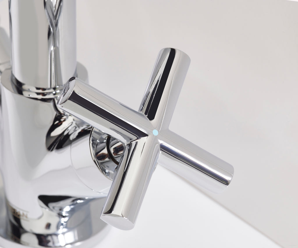 Bristan Naxos Basin Mixer Tap With Clicker Waste Chrome NAX BAS C-Bristan-Oceanair