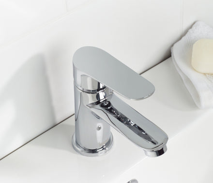 Bristan Opus Basin Mixer Tap With Clicker Waste Chrome OPS BAS C-Bristan-Oceanair