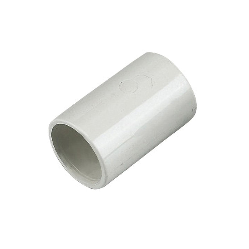FloPlast 21.5mm Overflow Waste PVC Straight Coupling White OS10W