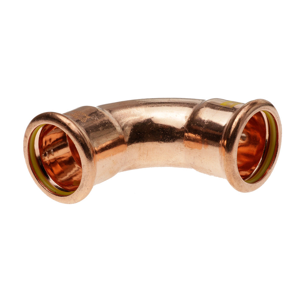 Pressfit Gas 90 Degree Equal Elbow 22mm Copper PFGE-22