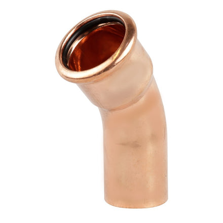 Pressfit M Profile Water 45 Degree Street Elbow 28mm Copper PFWES/45-28