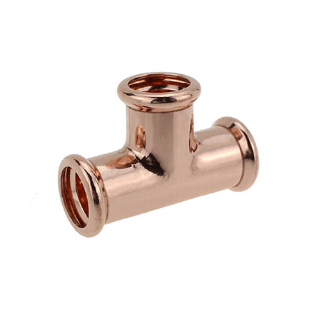 Pressfit M Profile Water Equal Tee 15mm Copper PFWET-15