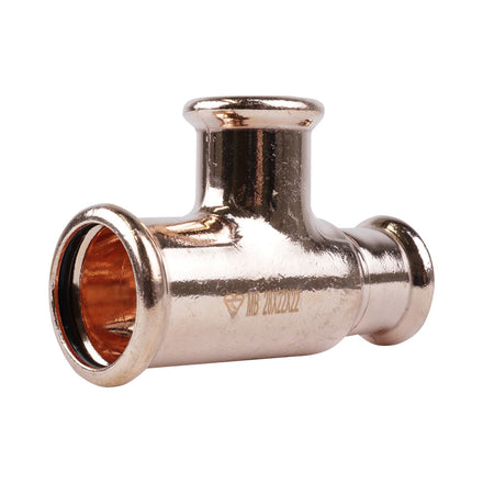Pressfit M Profile Water Reducing Tee 28mm x 22mm x 22mm PFWRT-282222