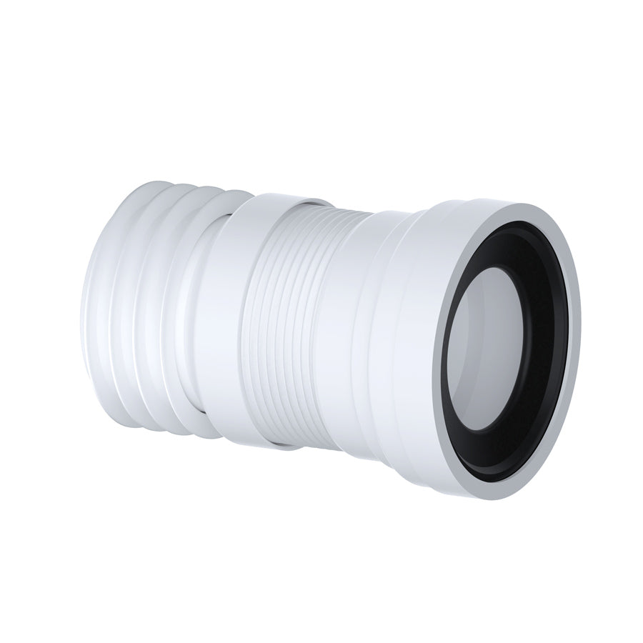 Viva Slinky-Fit Mini Flexible Pan Connector 200 - 350mm White PP0002/C