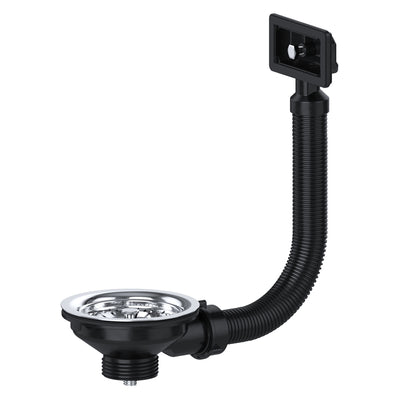 Viva 1 1/2" Basket Strainer Waste and Square Overflow PP0010/S-Mercantile Ventures Ltd-Oceanair
