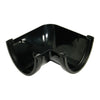FloPlast 115mm Hi-Cap Half Round Gutter 90 Degree Angle Black RAH1B-Floplast (Via Nmbs)-Oceanair