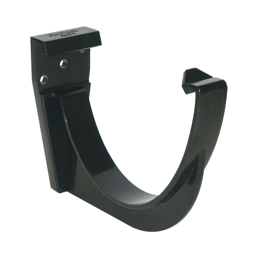 FloPlast uPVC Hi-Cap Half Round Fascia Bracket Black 115mm RKH1B