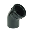 FloPlast Push-Fit 135 Degree Single Socket Bend Black 110mm SP163B-Floplast (Via Nmbs)-Oceanair