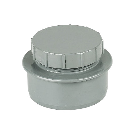 FloPlast Screwed Access Cap Grey 110mm SP292G