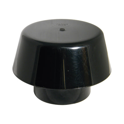 FloPlast Soil Extract Cowl Black 110mm SP310B-Floplast (Via Nmbs)-Oceanair
