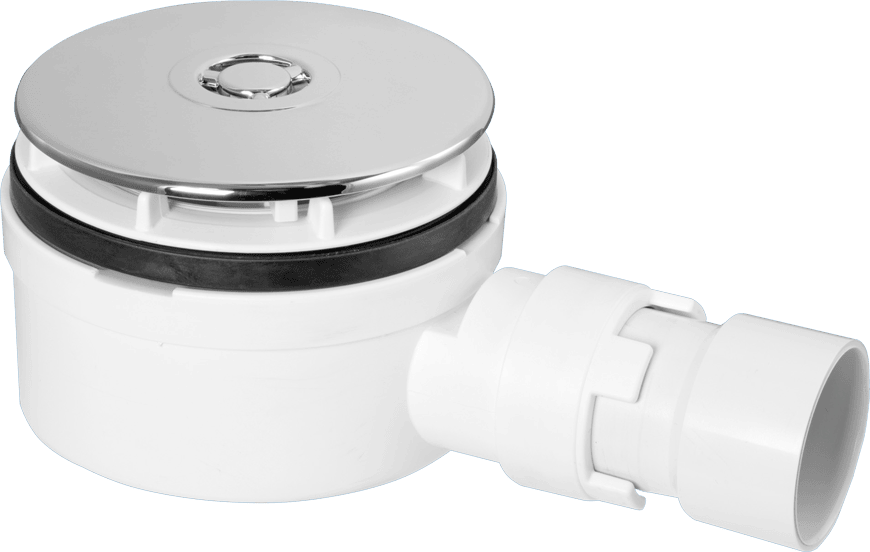 McAlpine 90mm Shower Trap with Non-Return Valve & 1 1/2" Outlet ST90CP10-NRV Chrome-F&P Wholesale - Tricom-Oceanair