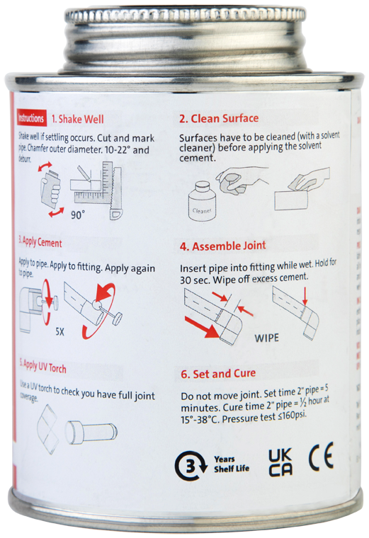 McAlpine SVPR-1 SolvPro Solvent Cement 237ml-F&P Wholesale - Tricom-Oceanair