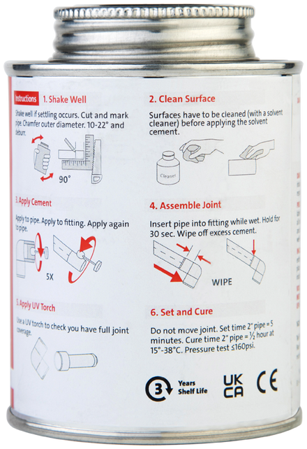 McAlpine SVPR-1 SolvPro Solvent Cement 237ml-F&P Wholesale - Tricom-Oceanair