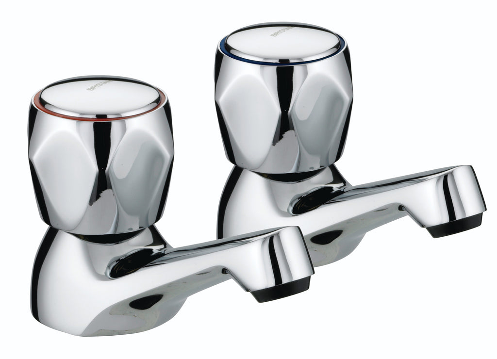 Bristan Club Basin Pillar Taps Chrome VAC 1/2 C MT-Bristan-Oceanair