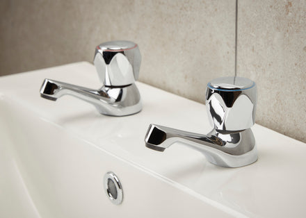 Bristan Club Basin Pillar Taps Chrome VAC 1/2 C MT-Bristan-Oceanair
