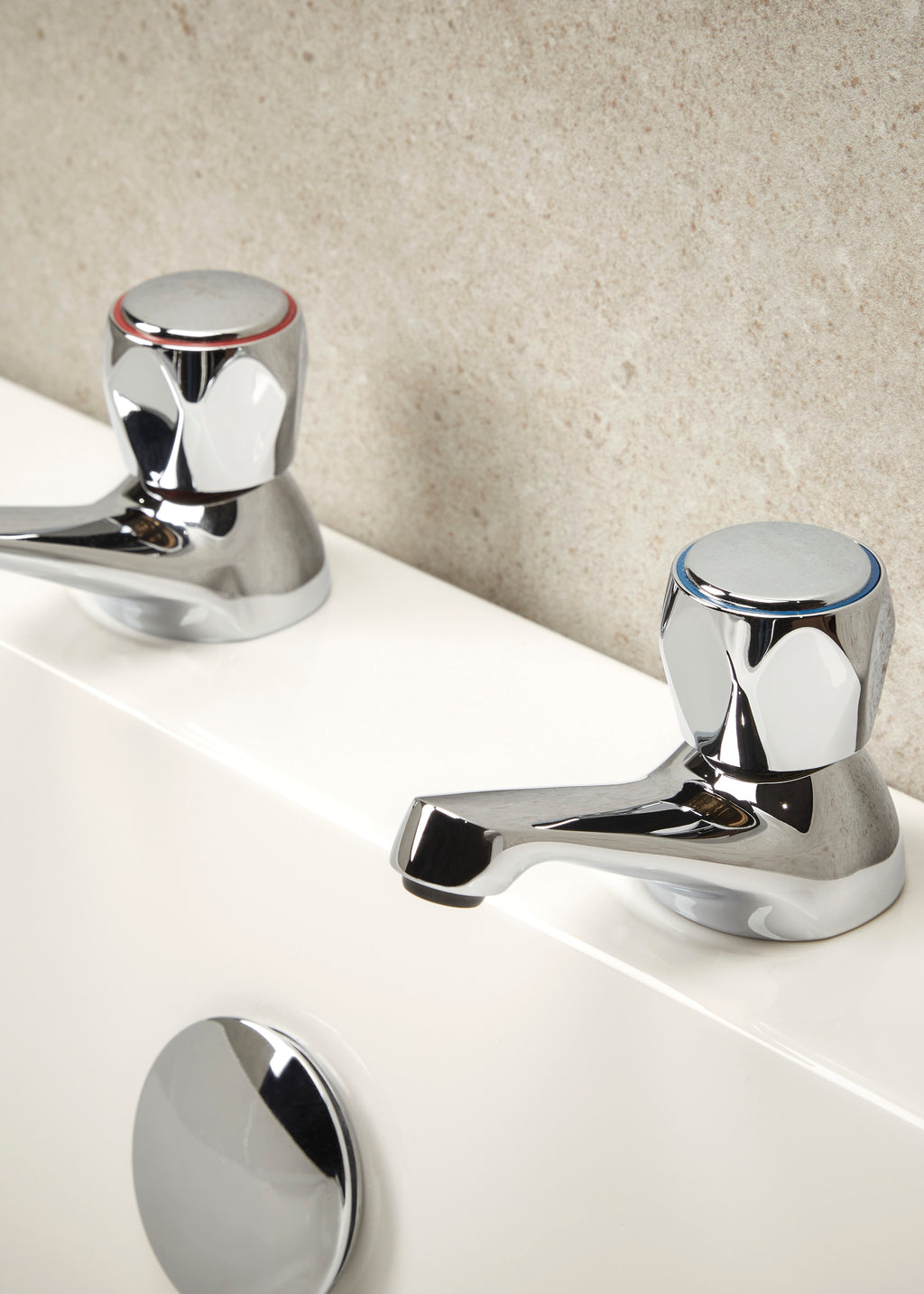 Bristan Club Bath Pillar Taps Chrome VAC 3/4 C MT-Bristan-Oceanair