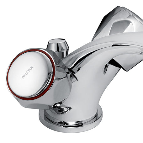 Bristan Club Basin Mixer Tap with Pop-Up Waste Chrome VAC BAS C MT-Bristan-Oceanair