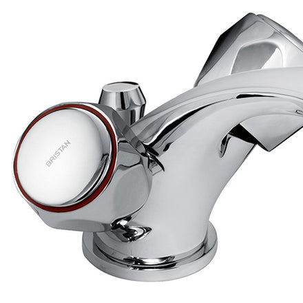 Bristan Club Basin Mixer Tap with Pop-Up Waste Chrome VAC BAS C MT-Bristan-Oceanair