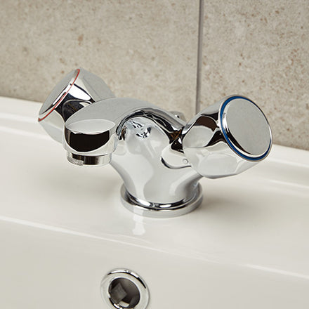 Bristan Club Basin Mixer Tap with Pop-Up Waste Chrome VAC BAS C MT-Bristan-Oceanair