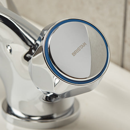 Bristan Club Basin Mixer Tap with Pop-Up Waste Chrome VAC BAS C MT-Bristan-Oceanair