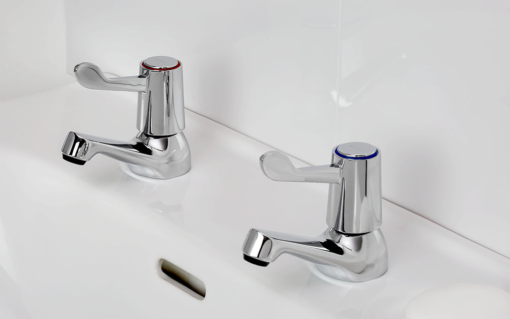 Bristan Value 3" Lever Basin Taps 1/2" Chrome VAL2 1/2 C CD-Bristan-Oceanair