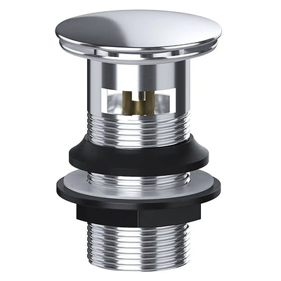 Viva Round Clicker Plug Slotted Basin Waste Chrome BW001