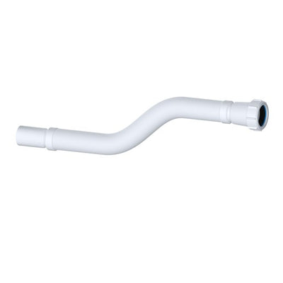 Viva Flexible Connector 1 1/4" x 500mm Spigot White WFLEX01