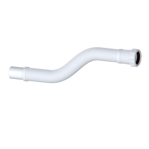 Viva Flexible Connector 1 1/2" x 500mm Spigot White WFLEX02